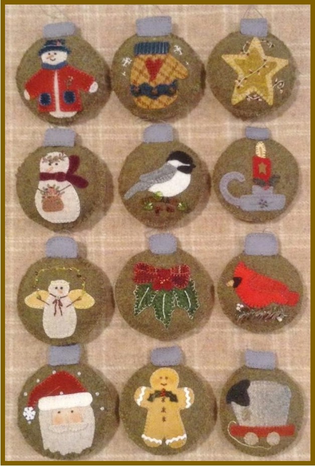 Attic Heirlooms 2015 Ornament of the Month-12 Month Pattern