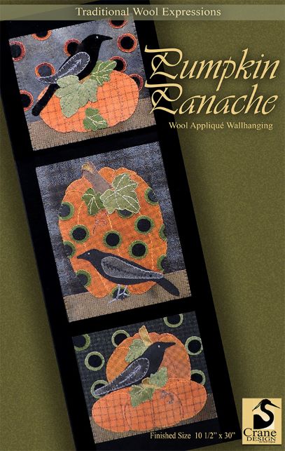 Crowlicious from Crane Designs Wool Applique Kit 14x27 - Country