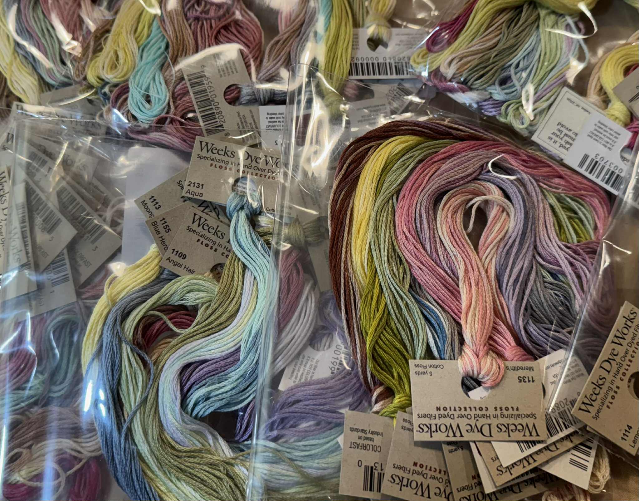 WEEKS DYE WORKS PASTEL 6 STRAND FLOSS